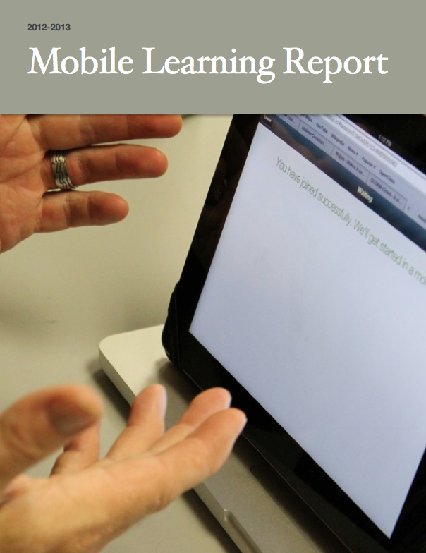 2012-2013 Mobile Learning Report Cover