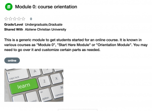Canvas orientation for students