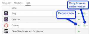 Request courses