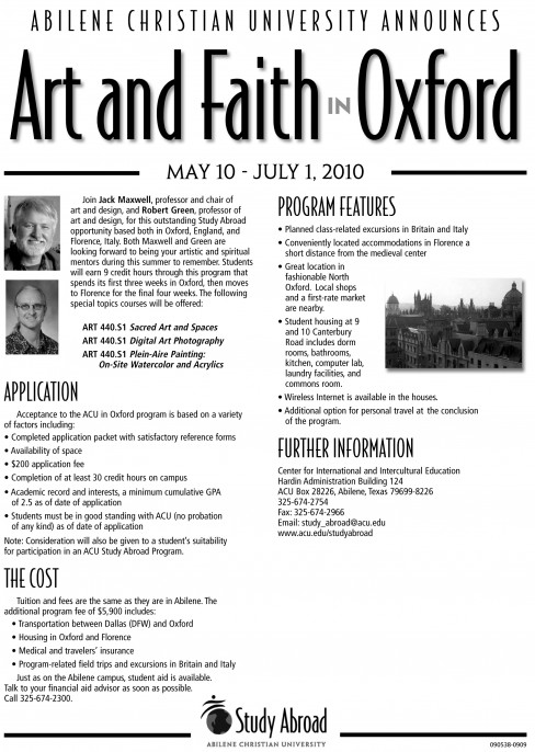 ART and Faith in Oxford