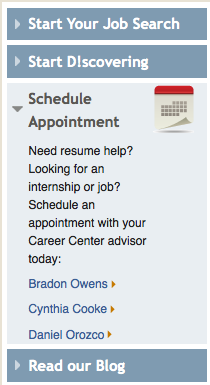 Select your advisor