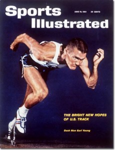 Earl Young - US Sprinter June 19, 1961 X 7554 credit:  Art Shay - assign