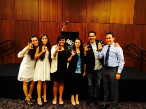 Samantha hosted COBA students at the Hispanic Unidos banquet held at ACU last month.