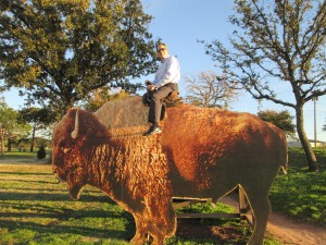 Kyle_riding_buffalo