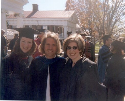 At UVA's Intermediate Honors (I'm on the far right) with Dr. Charles Holt in the center. We all call him Charlie.