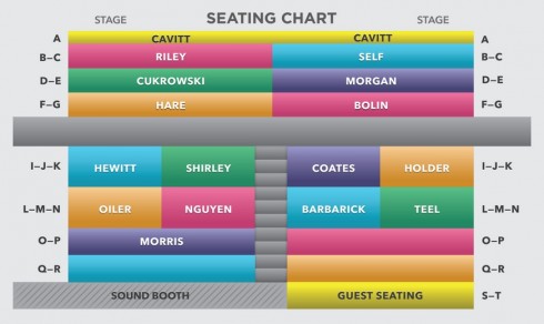 Afternoon Seating Chart (2014)