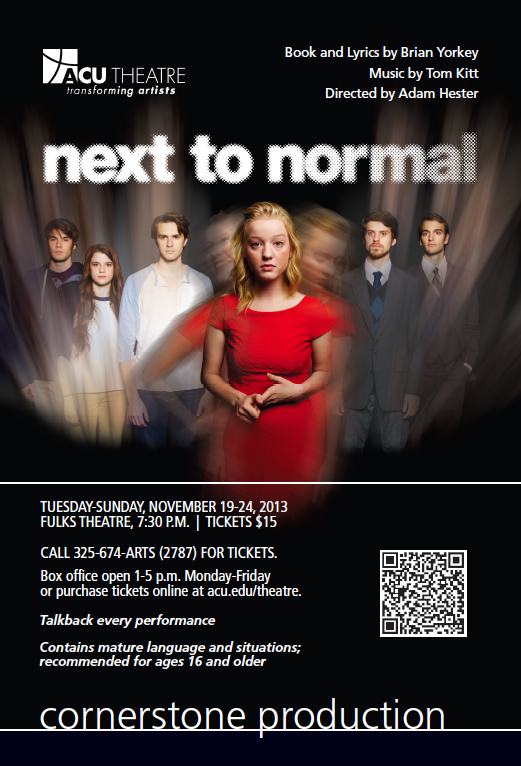 Next To Normal Patron Card Front