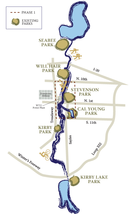 Cedar Creek Waterway map