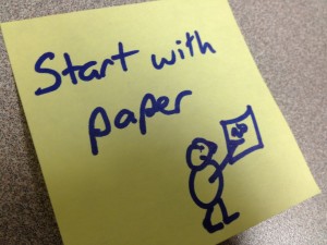Start with Paper