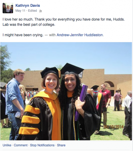 Kathryn Davis Graduation - Facebook post