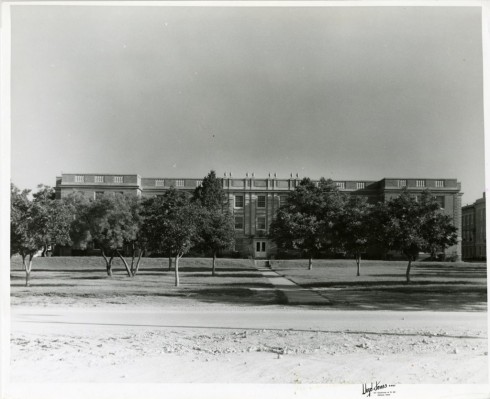 Zellner Hall on the current campus in the 1950s.  Photograph, Sewell Photograph Collection, Milliken Special Collections, Abilene Christian University, Abilene, TX.