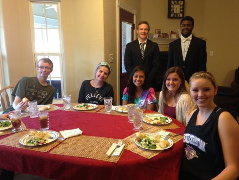 Dinner at the Cha's