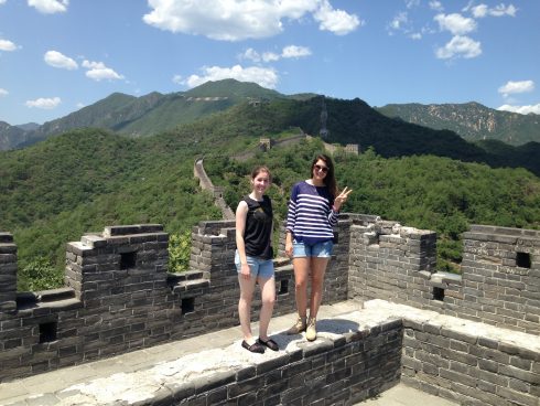 Janie and Bobbie-Jean on t he Great Wall