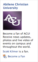 facebook - ACU ad
