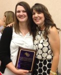 Spirit of the Counselor award recipient, Meredith Platt, with Dr. Jaime Goff