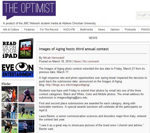 Images of Aging Optimist Story