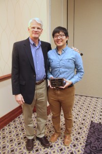 STEM Undergraduate Researcher of the Year, Soon Hun Yoon and his advisor Dr. Greg Powell