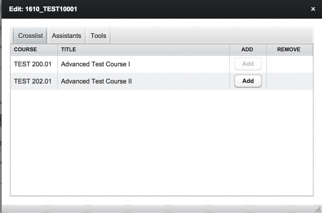 How to crosslist courses in Canvas? Adams Center