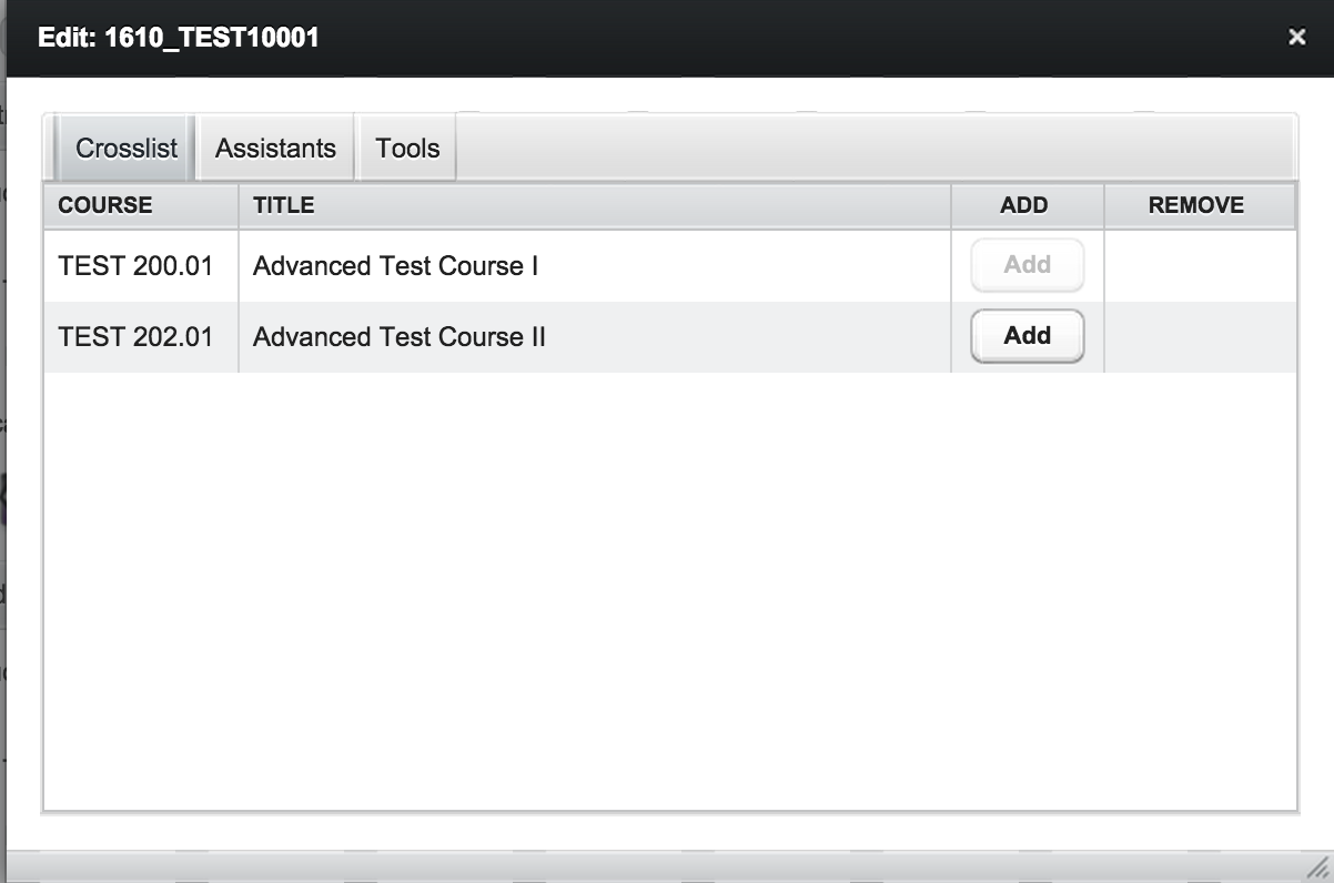 How to crosslist courses in Canvas? Adams Center