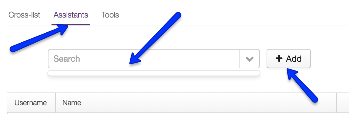 Adding Teaching Assistants to Courses - Adams Center