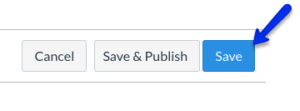 Screenshot of Save Button