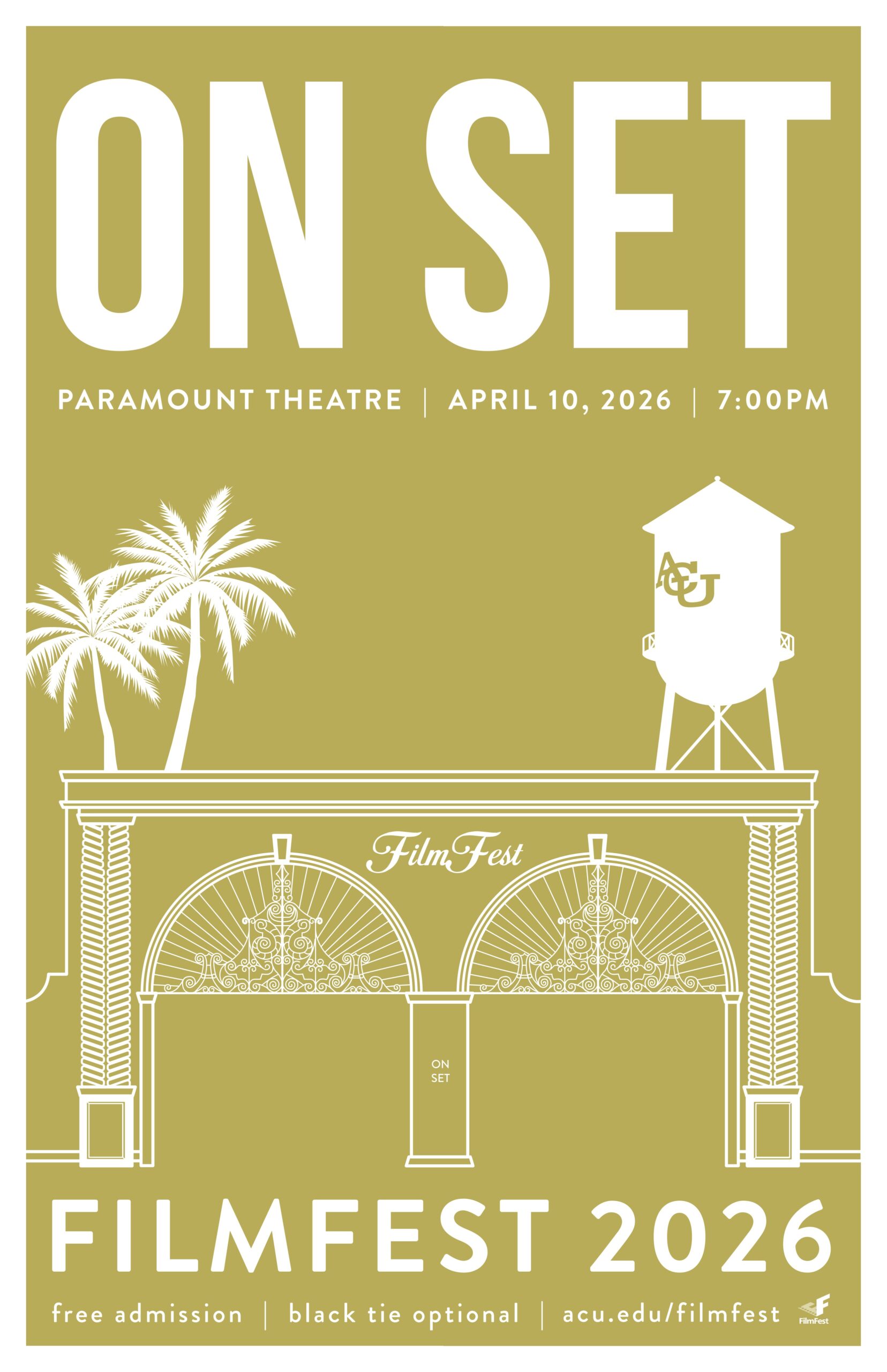 Outside the Paramount Theatre at the ACU FilmFest 2019 gala