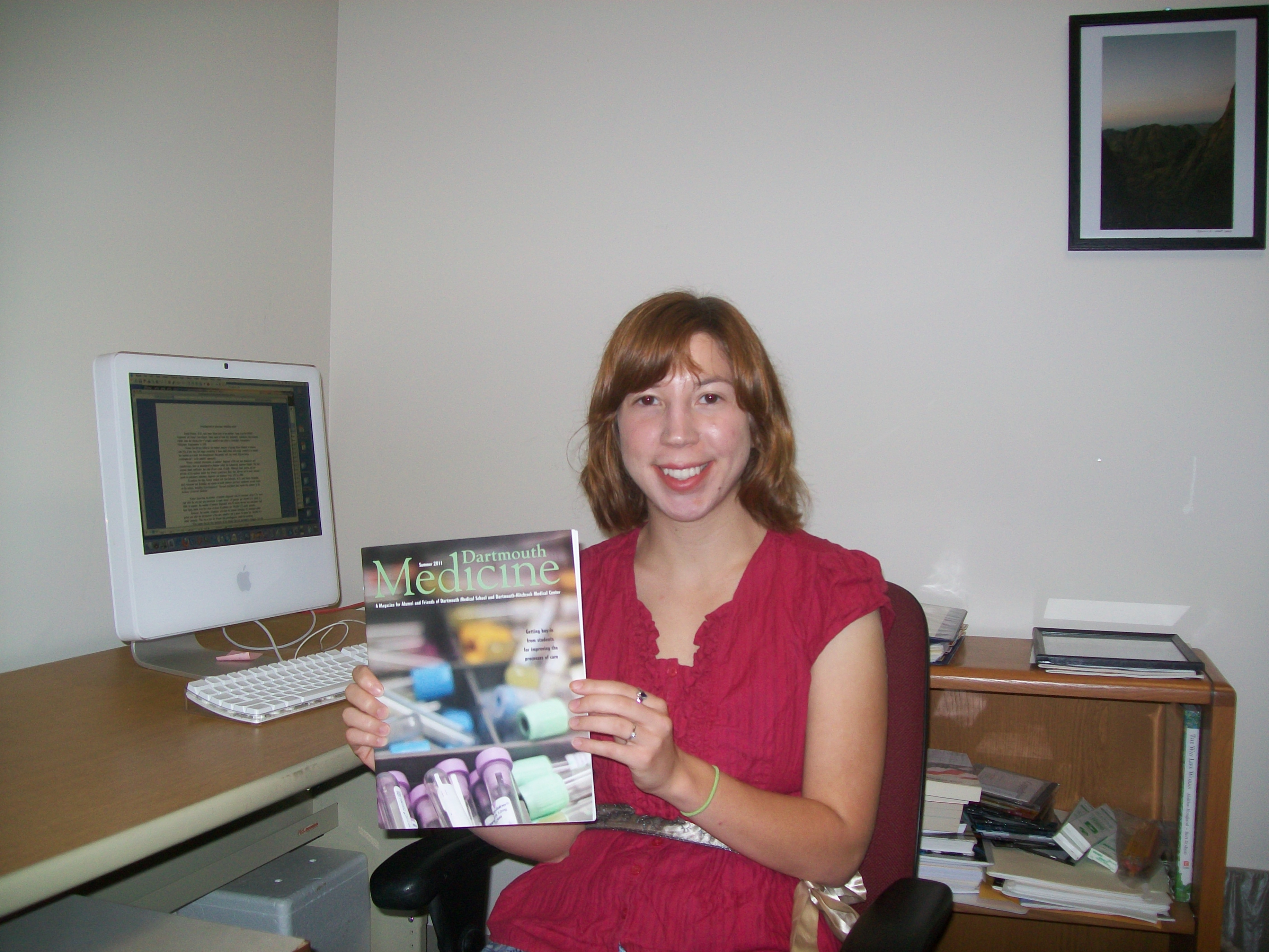 Honors student Christy Lewis describes summer internship with Dartmouth Medicine Magazine