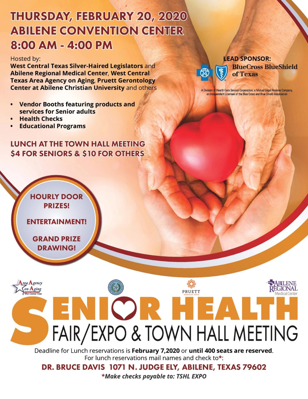 Senior Health Fair/Expo & Town Hall Meeting Pruett Gerontology Center