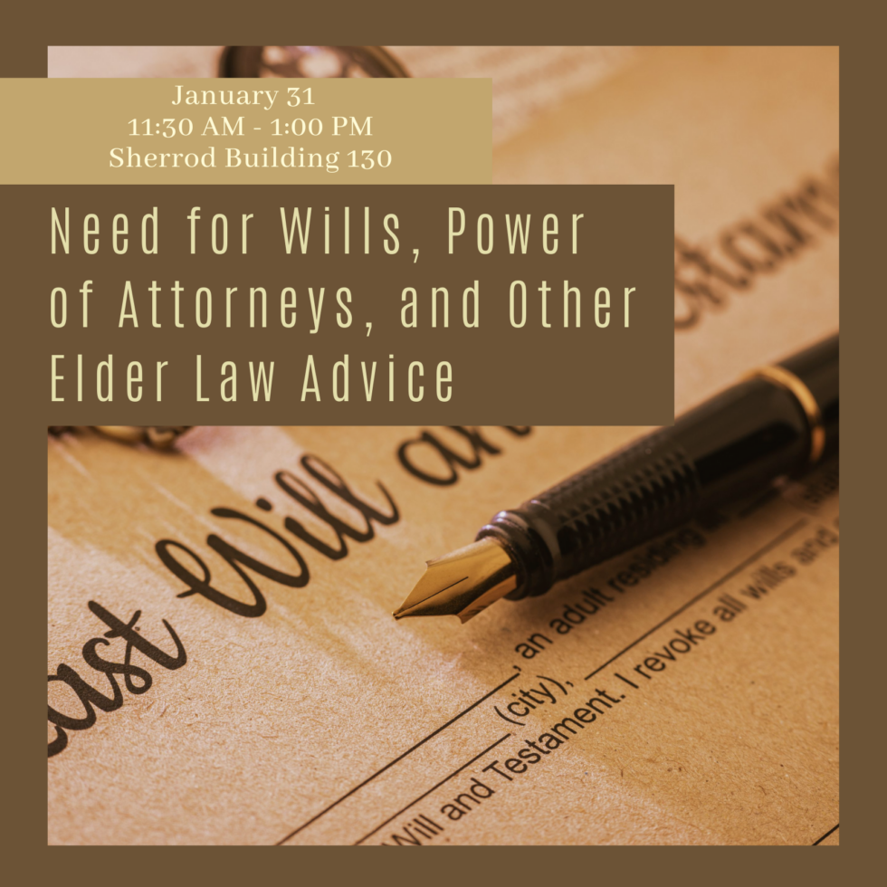 Need for Wills, Power of Attorneys, and Other Elder Law Advice Pruett