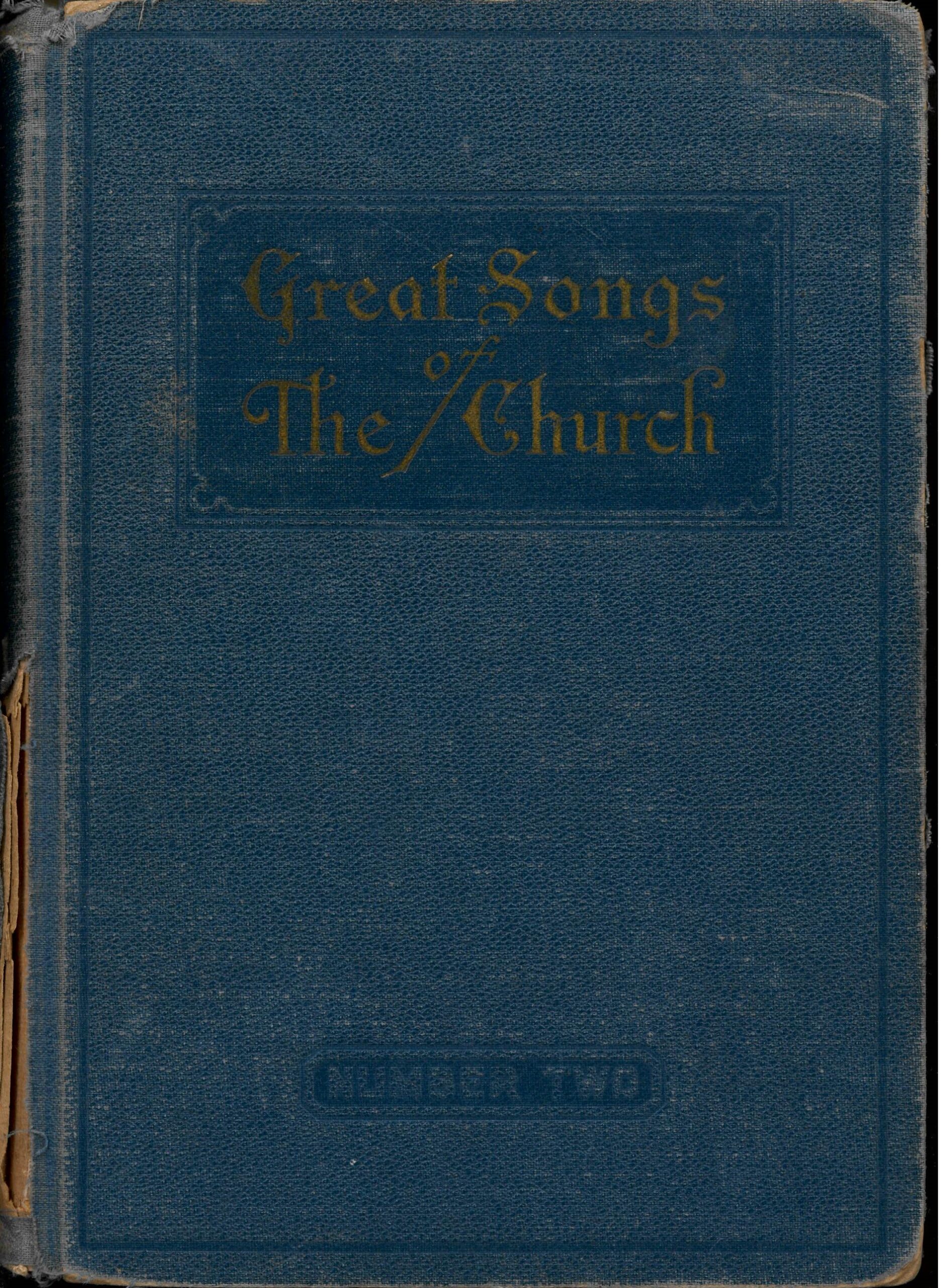 The New Alphabetical Hymnal. Great Songs of the Church Number Two. A Treasury of Six Hundred Sacred Songs Suitable for All Services of the Church. E. L. Jorgenson, Compiler. Great Songs Press: Louisville, 1937.