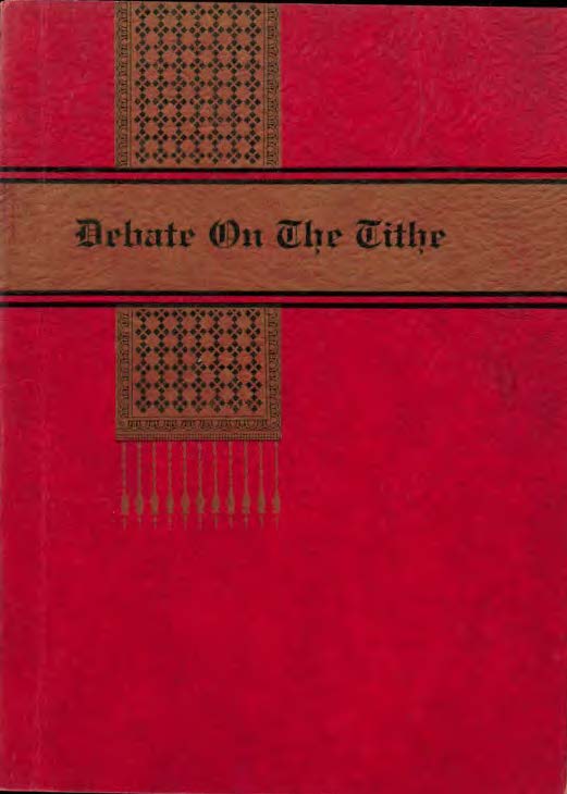 Debate on the Tithe, John G. Alber and W. H. Hanna, 1936